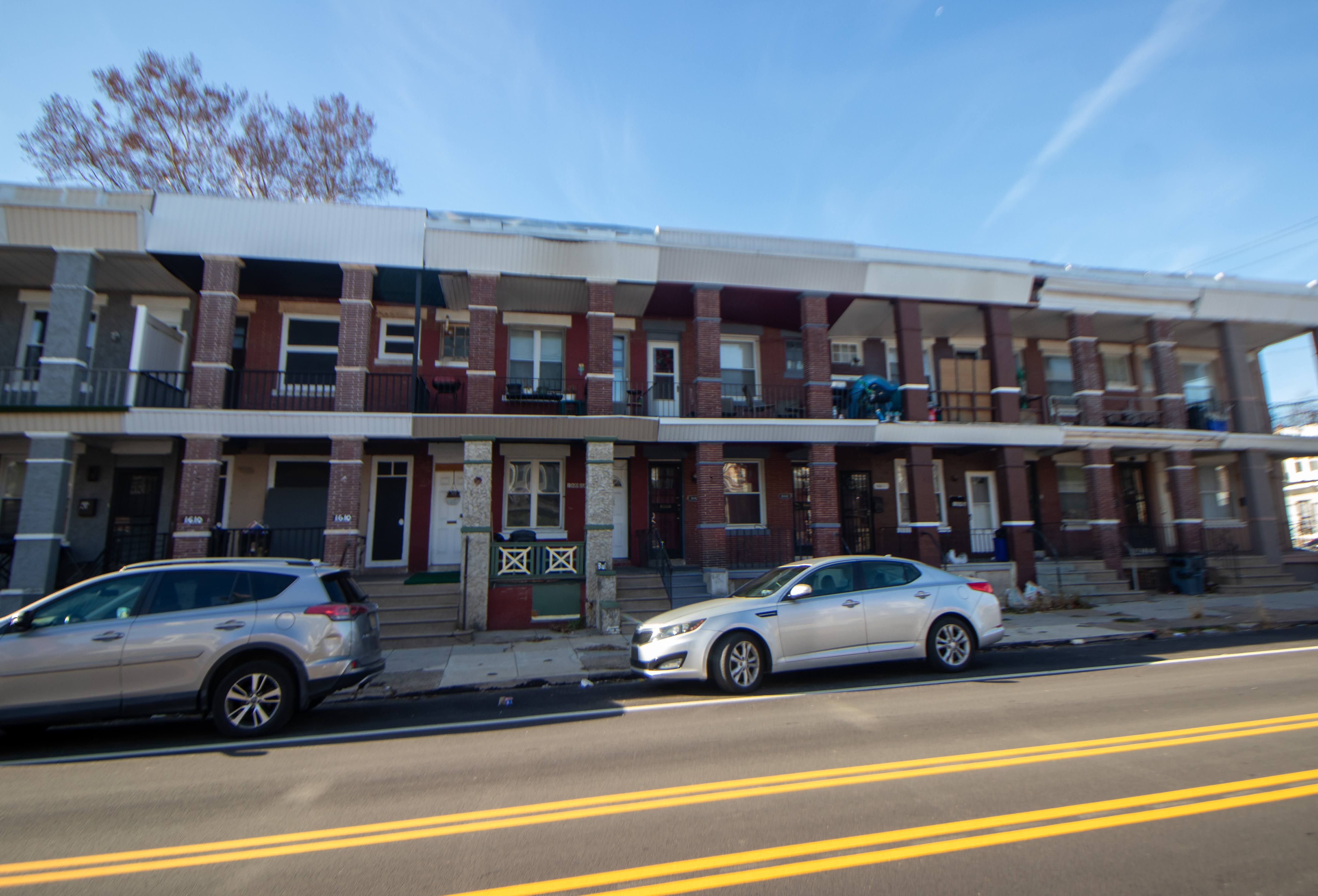 Philadelphia rowhomes on South 56th Street